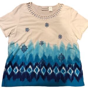 ALFRED DUNNER SIZE MEDIUM CHRISTMAS SHIRT!